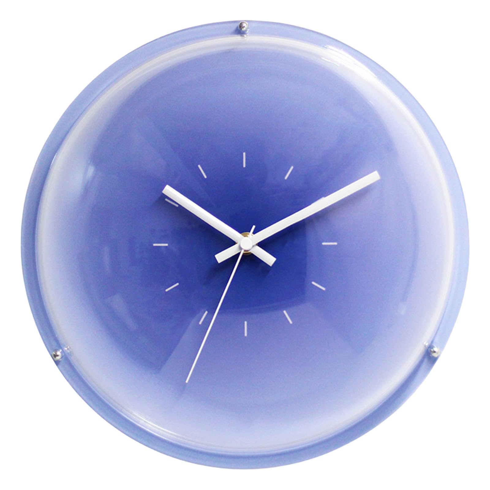 Carotoe E Caroto Round Bubbl Balloon Clock With Not Ticking Sound Gradients Sunset Pattern For Living Room And Battery Operated Quiet Quartzs Clock