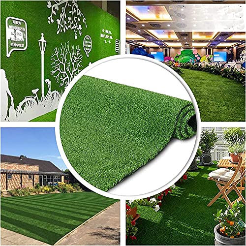 Artificial Grass Turf Lawn - Artificial Lawn Carpet - Economy Indoor Outdoor Synthetic Grass Mat - Fake Grass Dog Pet Turf Mat - for Indoor Outdoor Garden Lawn Landscape Decor (20 x 39 inch, 1 pcs)