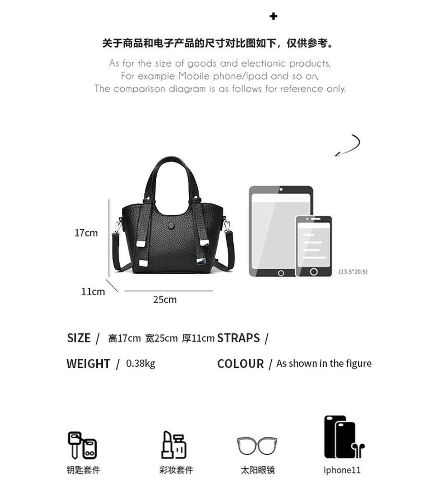 Frizione Donna Borsa A Mano Tracolla da Donna, Elegante Secchiello, Casual E Versatile -Bianco