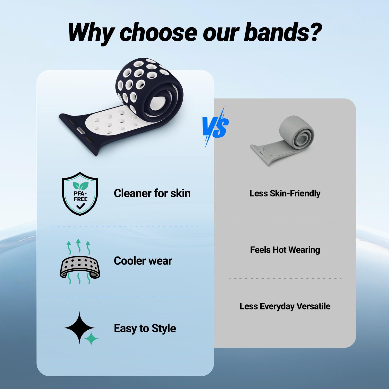 5 cinturini sportivi in silicone traspiranti compatibili con Apple Watch Band 44 mm, 45 mm, 46 mm, 42 mm, 41 mm, 40 mm, 38 mm, 49 mm, per uomo e donna