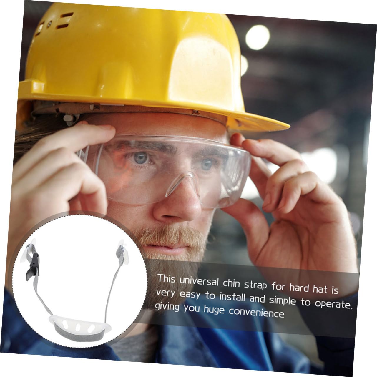 PartyKindom Chin Strap for Safety Helmet Hard Hat Chin Strap Protection Helmet Parts