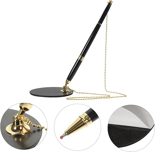 Miniatura 3 de STOBOK Bolígrafos de escritura Pluma resistente al desgaste Pluma de firma Tabla Pluma fija Accesorio de negocios Pluma multifunción Bolígrafo de