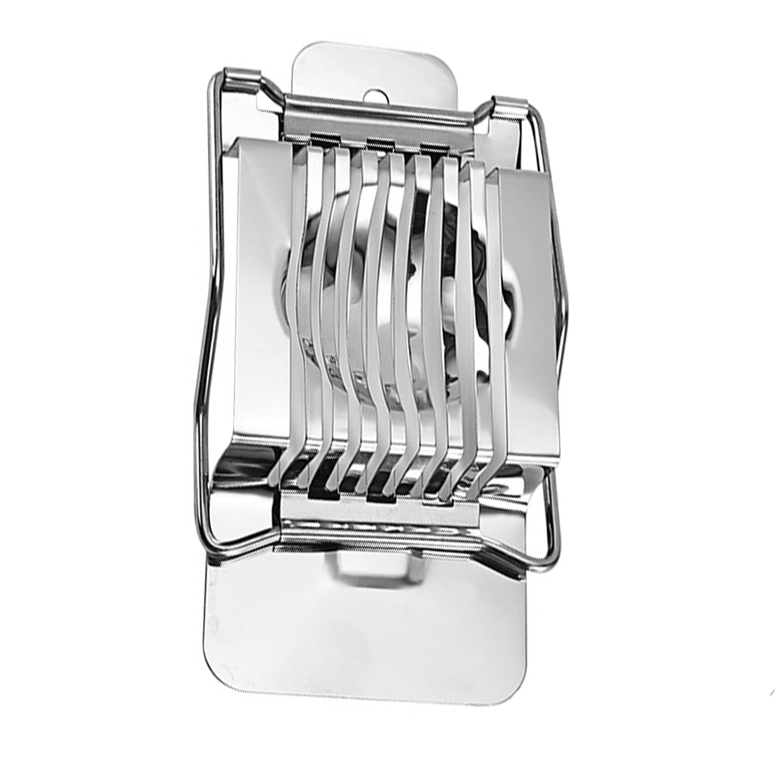 Egg Slicer Stainless Steel Egg Cutter Multifunctional Egg Divider Splitter for Catering and Professional Kitchens, Silver