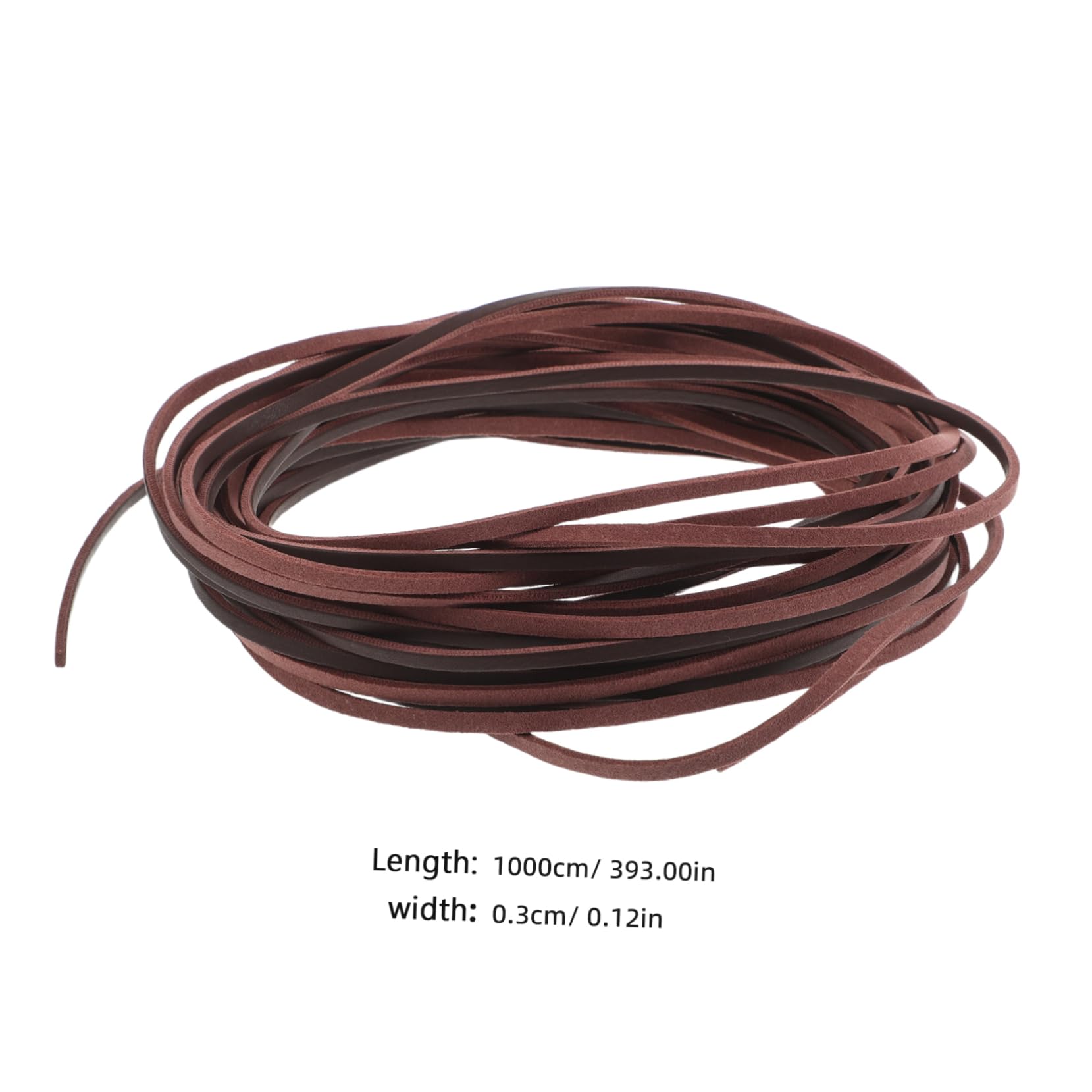 Beatifufu Elegant 10yards Flat Leather Rope 3mm Fake Leather Cord for Shoelace Jewelry Braiding Diy Craft Decorative String Multipurpose Use