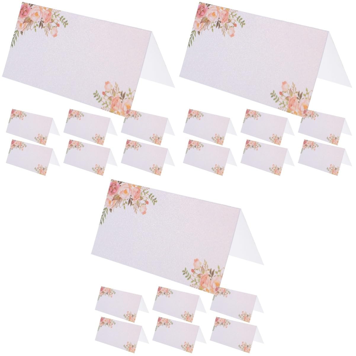 Cabilock 3 Sätze Tischkarte Zur Hochzeit Wedding Decor Geburtstagsdekoration Platzkarten Mit Hochzeitsnamen Namenskarten Für Den Hochzeitstisch Platzkarten Papier Leere Karten 50 Stück * 3