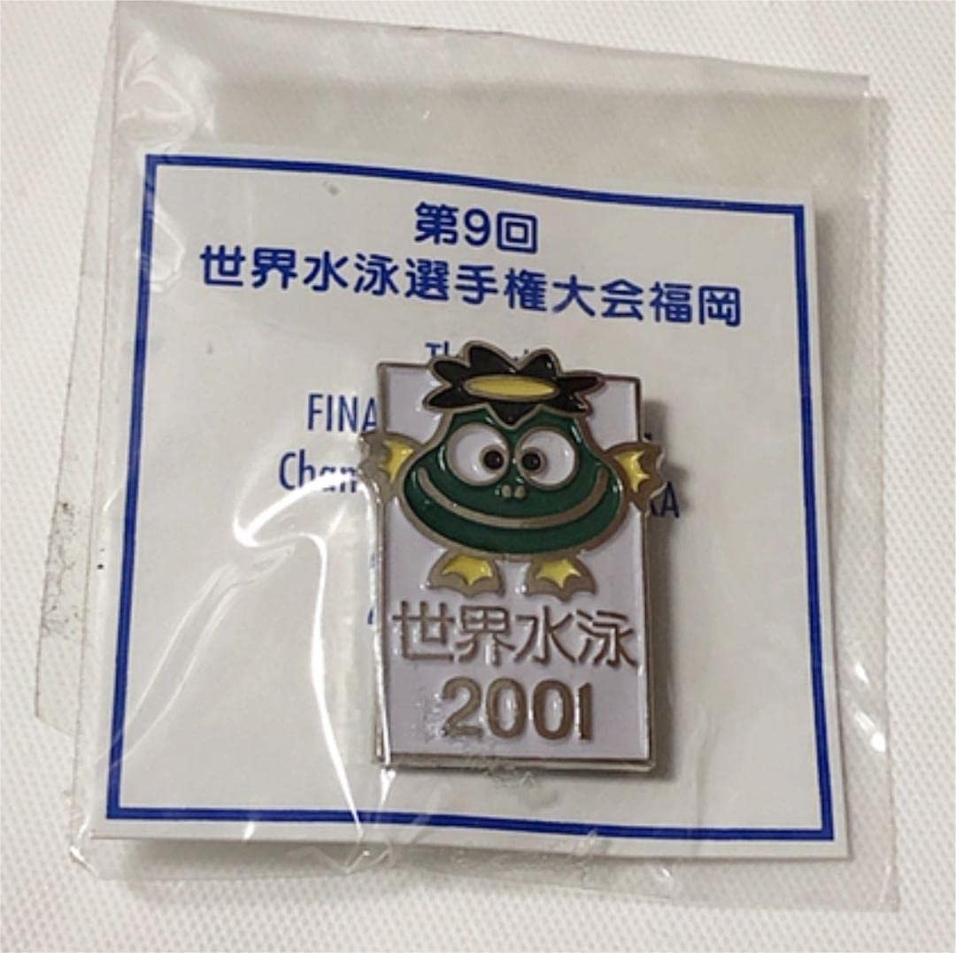 ぱちゃぽ 2001福岡大会 非売品 ぱちゃぽ 第9回世界水泳選手権大会福岡 2001 ピンバッジ