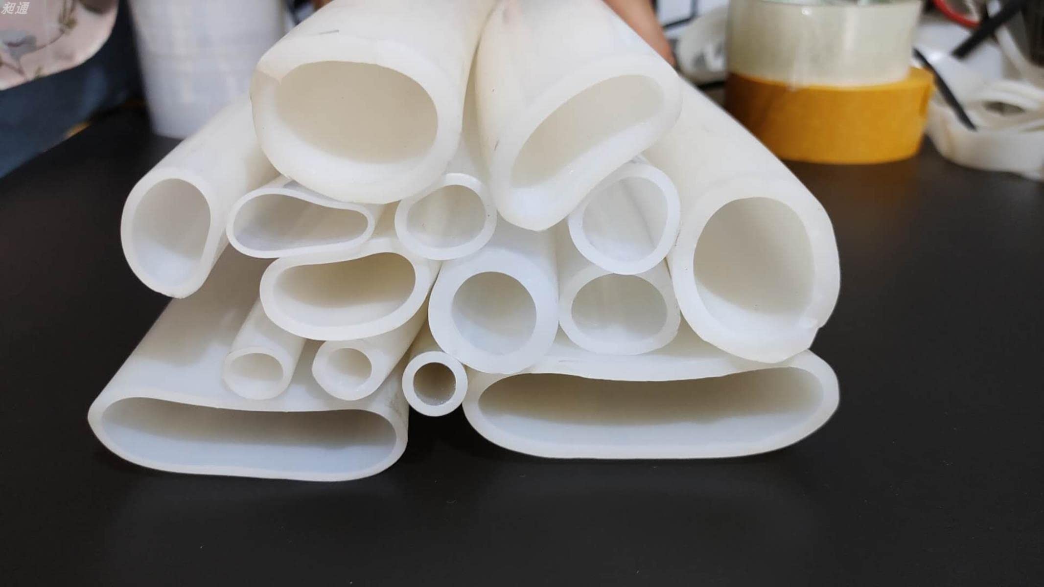 1000 mm weicher Silikonkautschukschlauch hochtemperaturbeständiges Kapillarrohr in Industriequalität ID 1–40 mm – ID 30 mm x AD 38 mm