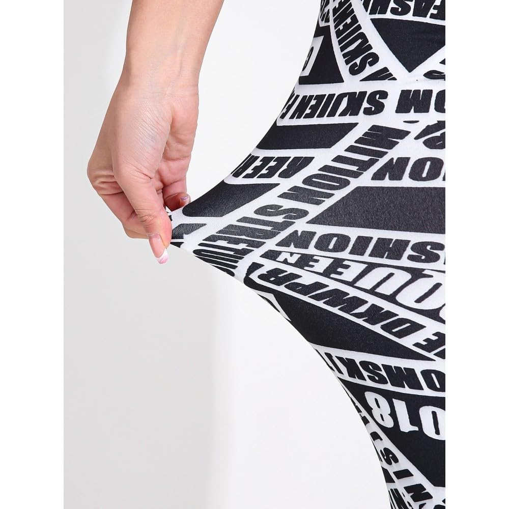 DYRBF Leggings da donna a vita media, lunghezza 7/8, alta elasticità, controllo della pancia, pantaloni da allenamento, per palestra, corsa, abbigliamento casual