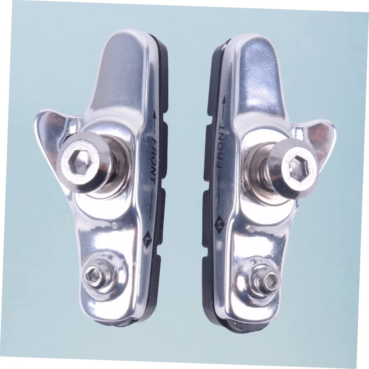 Sosoport 3paia Pastiglie Freno c per Bici Lega di Alluminio Design Curvo Resistente all Usura Adatto Bici da Corsa e Mountain Bike