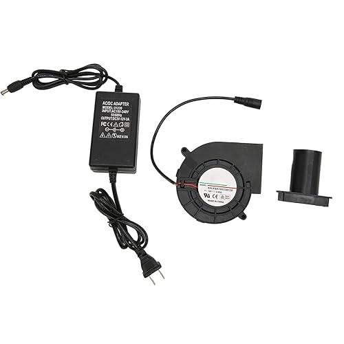 Miniatura 7 de Mini ventilador de 4.724in, CA 110 V 220 V CC 12 V con motor sin escobillas CC para receptor DVR para módem Xbox 100  240 V