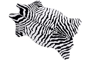 MustMat Faux Zebra Print Rug: A Wild Touch for Your Spaces
