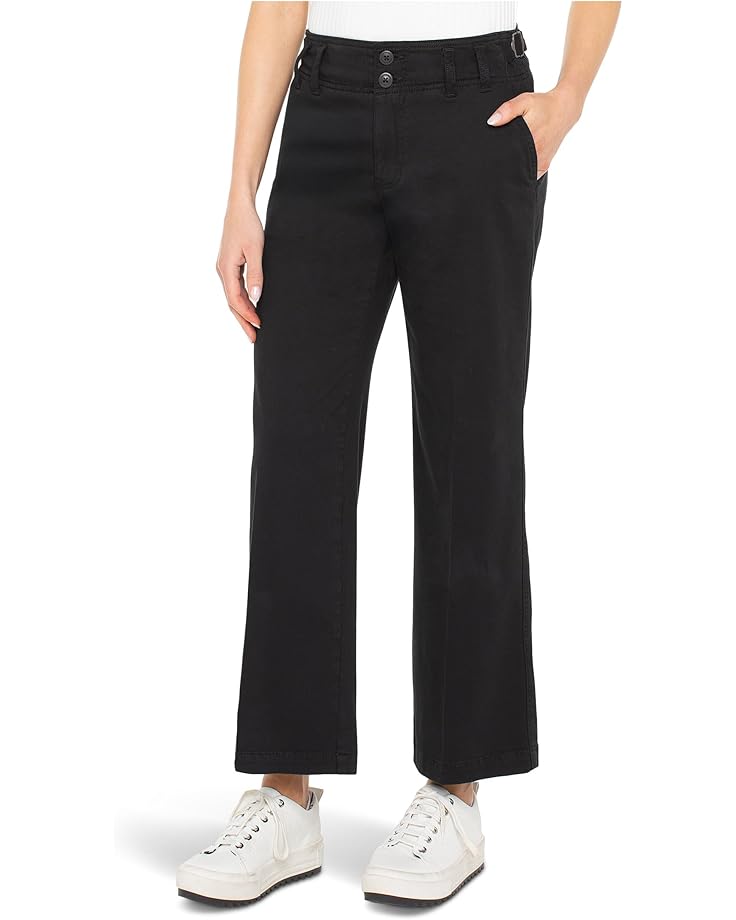 Liverpool Los Angeles Petite Soft Touch Twill High-rise Cinch Waist Wide Leg Pant 26" Inseam - Main View