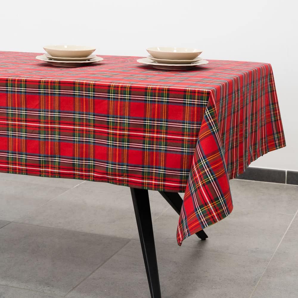 Nappe Stewart Blanche, Nappe De Noël - Plaid, Tartan, Carreaux