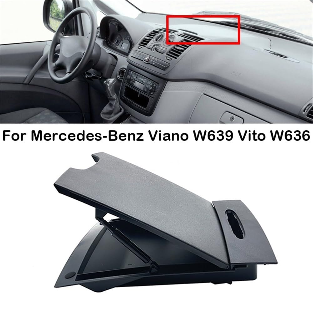 JWFDBDB Consola central for salpicadero for coche, guantera, caja for almacenamiento for artículos diversos, compatible for mercedes-benz Viano W639 Vito W636 2006 2007 2008-2015