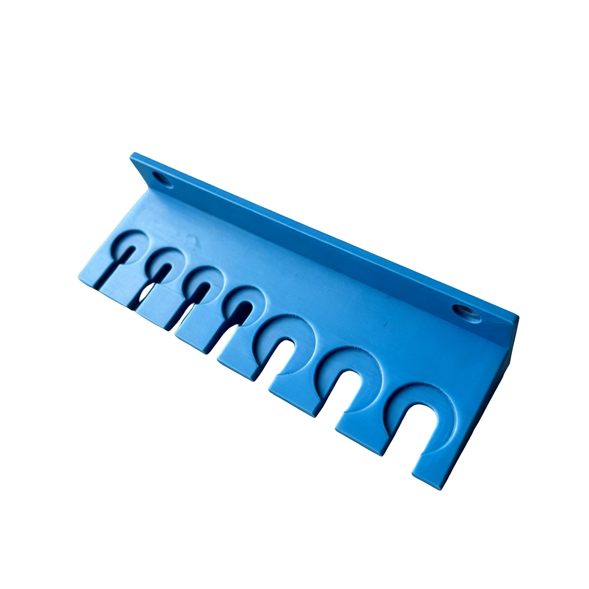 Mekalero Blue Screwdriver Storage Rack Wall Bracket With Open Front Slots For Hand Tools In Workshop And Repairs Areas And Garages Workshop Rack