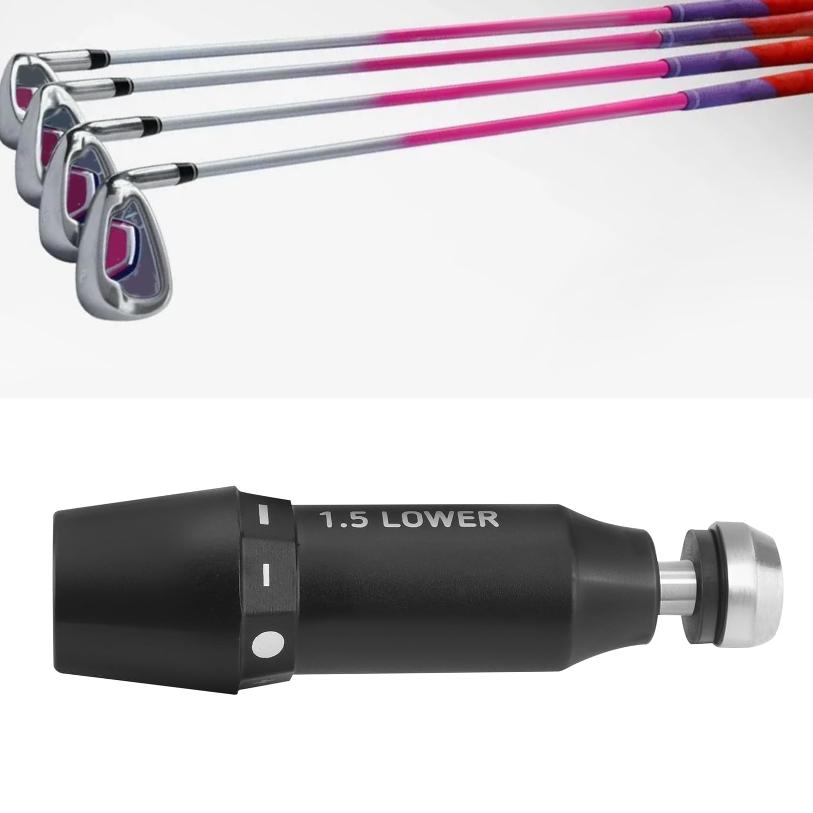 Adaptador de Eje de Golf de 0,335 Pulgadas Compatible con PXG 0311 Driver de La Serie Ops Negro Compatible con GEN6/5/4/2/1 Driver de La Serie Maderas de Calle