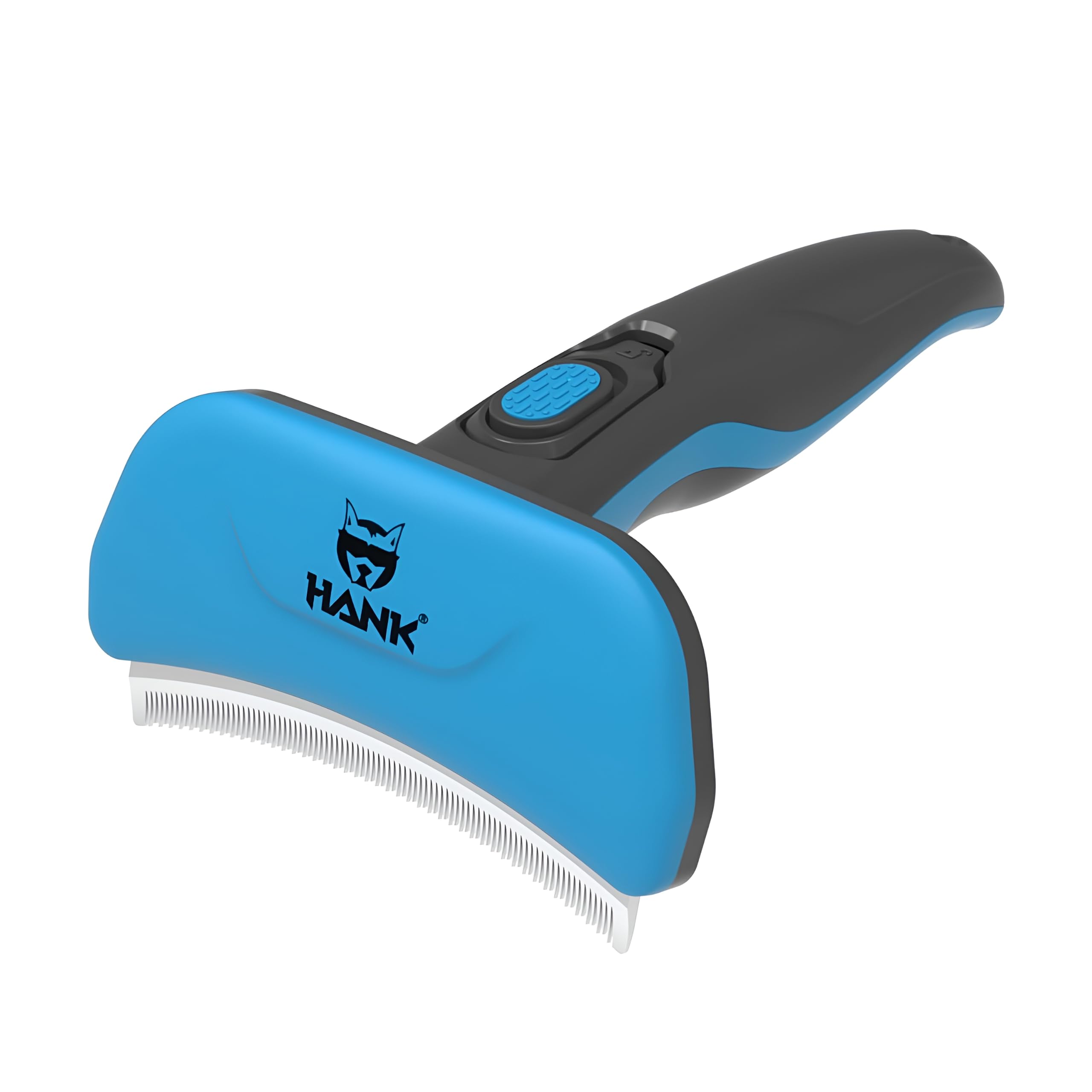 HANK Cepillo para perros – Hoja mejorada de 6 mm – Cepillo para perros para pelo corto, mediano y largo – Cepillo para gatos – Cepillo de aseo de mascotas – Reduce eficazmente el desprendimiento