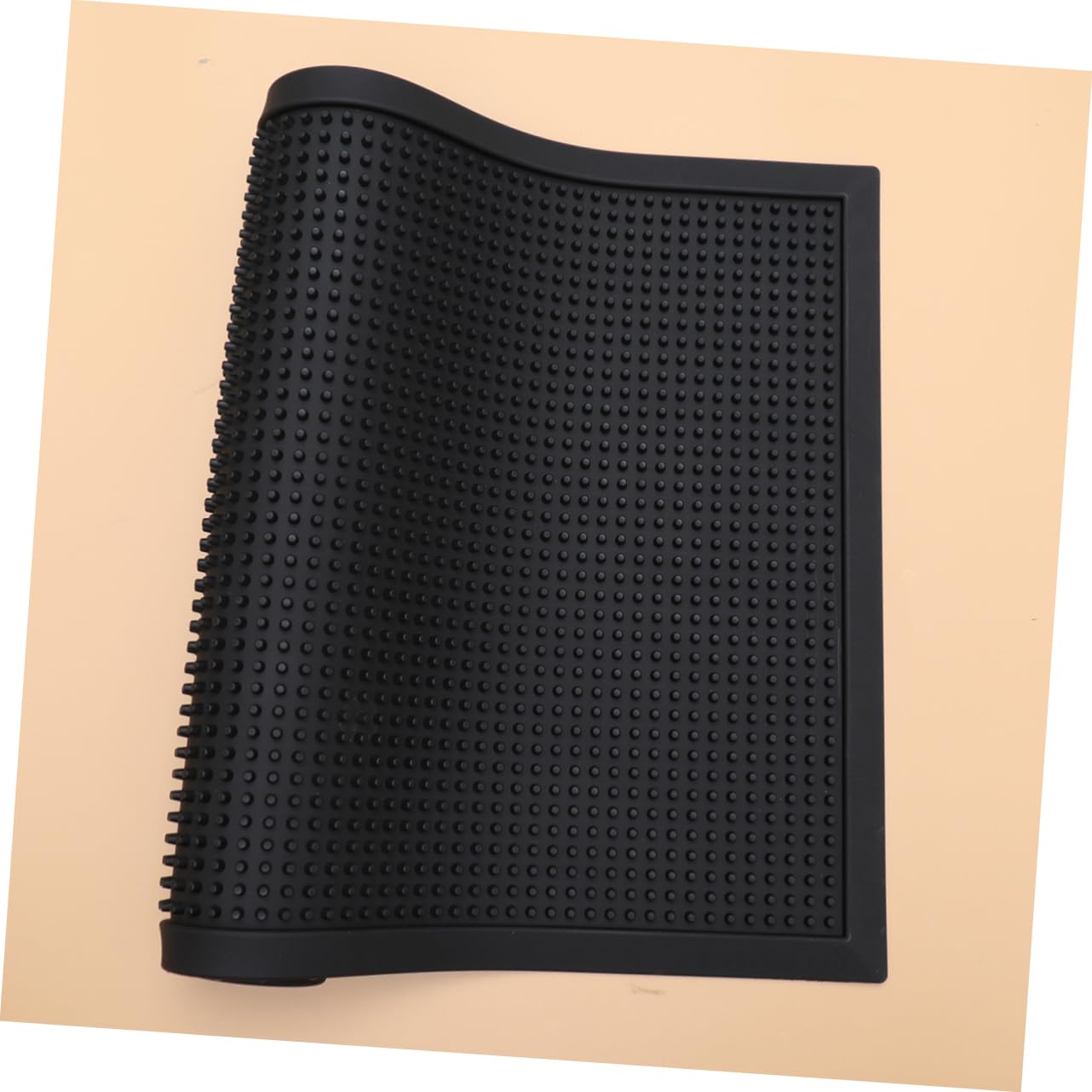 Paillasson D’entrée Antidérapant Pvc 60x40x0, 8cm Noir