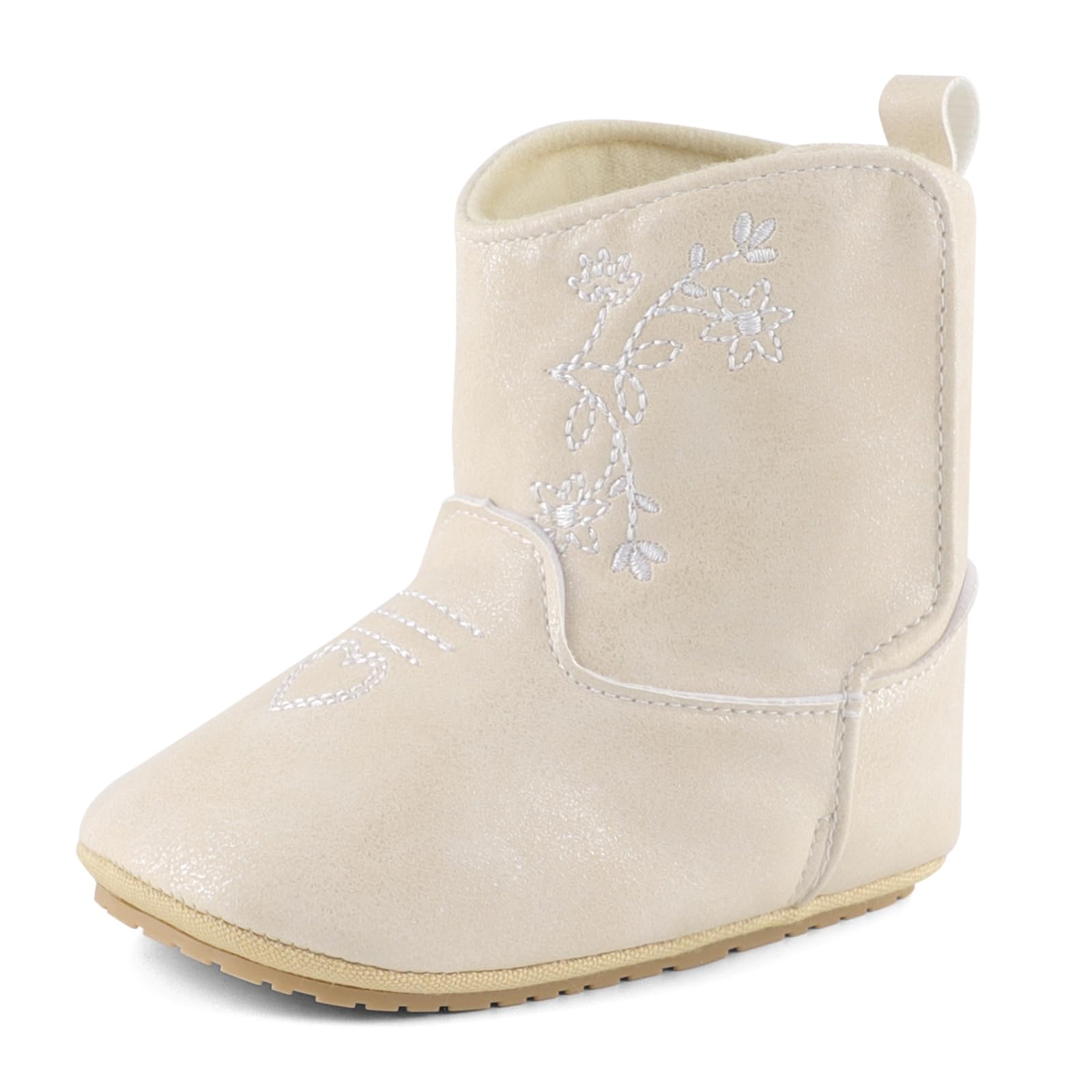 ESTAMICOBaby Girls Embroidery Western Boots