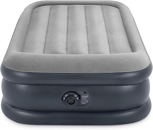 Miniatura 11 de Intex 64131ED Dura-Beam Plus Deluxe con Almohada: Fiber-Tech - Tamaño individual - Bomba eléctrica incorporada - Altura de la cama de 16.5 pulgadas