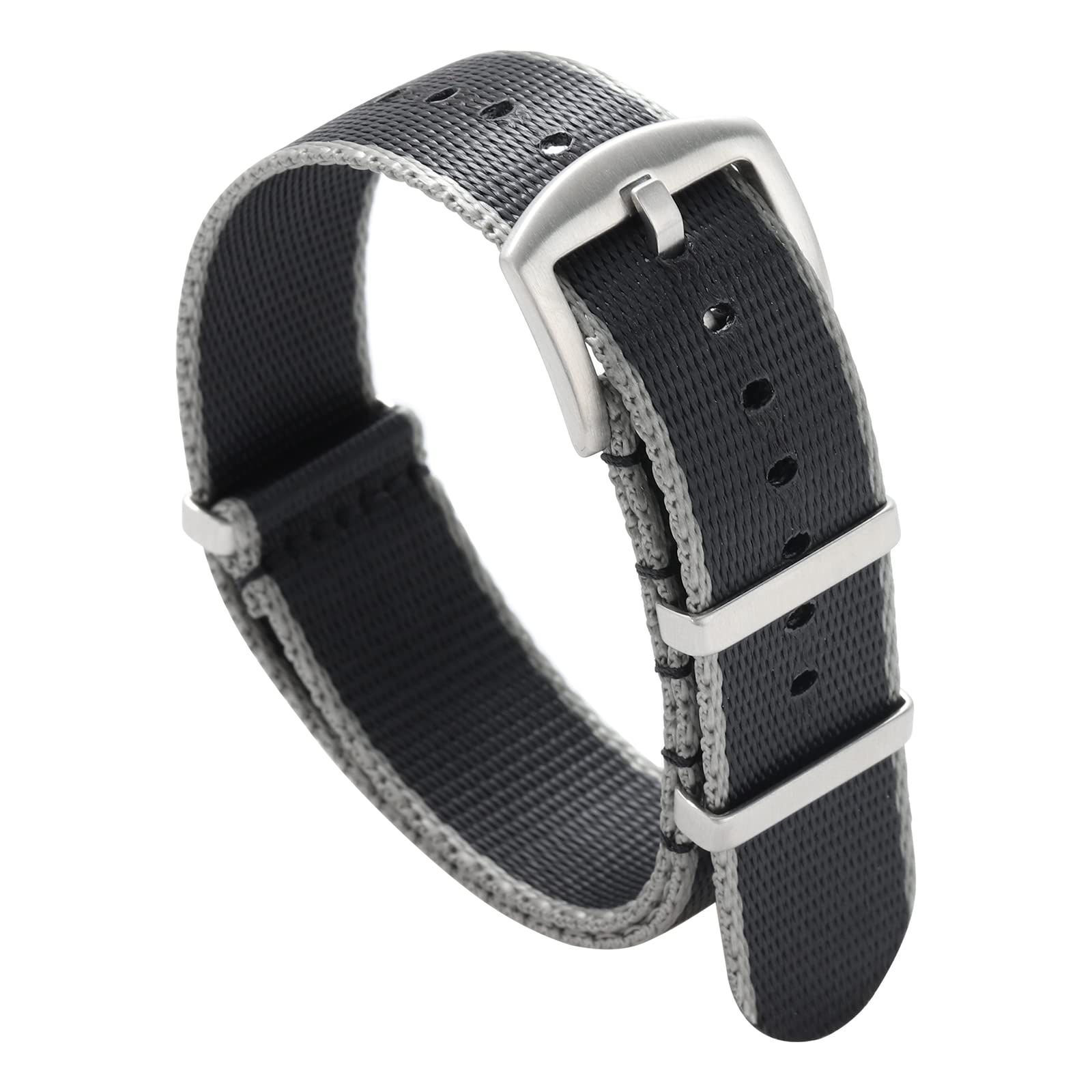 watchdives Nylon Watch Band 18 mm 20 mm 22 mm Multicolor Replacement Watch Straps for Men Women