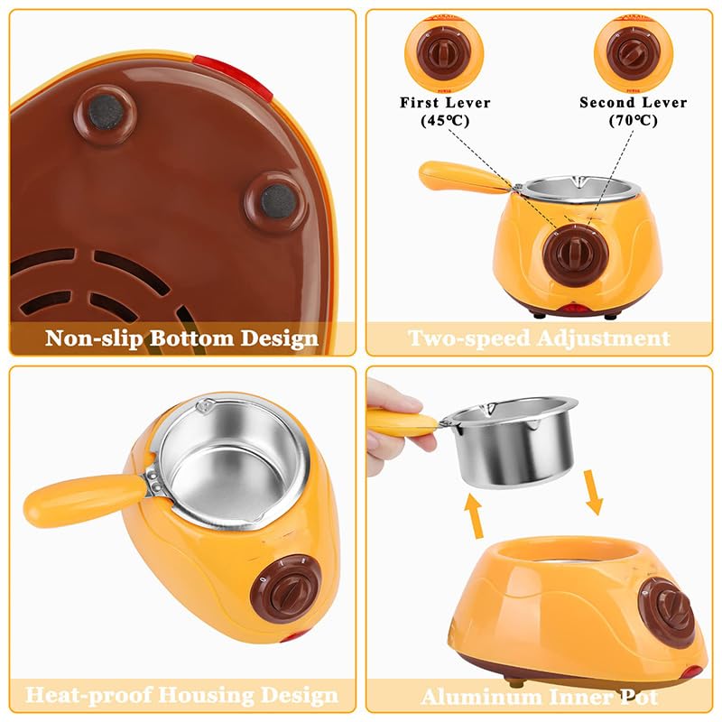 Set di mini pentole per fonduta di cioccolato, kit elettrico con stampo fai da te e accessori per caramelle e prodotti da forno per formaggio