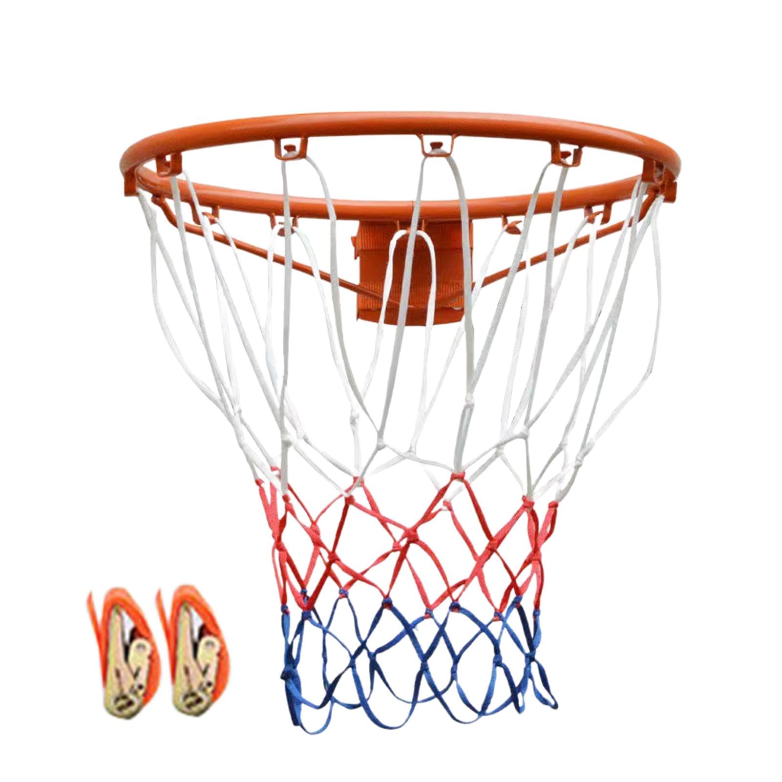 Canasta de baloncesto para adultos, canasta de baloncesto de acero, llanta de baloncesto multiusos de acero, borde de baloncesto resistente, resistente al desgaste, para patio trasero, entrada