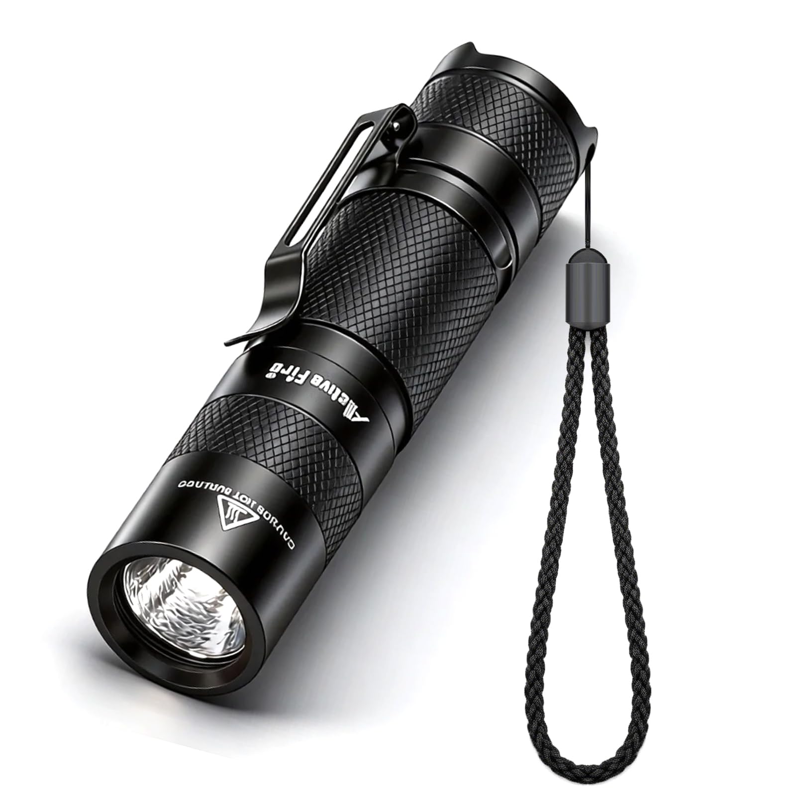 Mini AA Pen Portable LED Light, Super Bright, Waterproof Keychain Torch, Clip-on Light, Powered by AA or 14500 Batteries