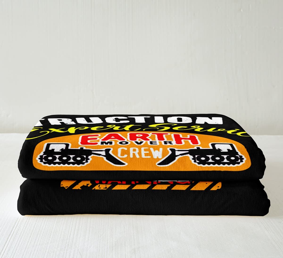 Loussiesd Machinery Truck Toddler Fleece Throw Blanket Kids Boys Cartoon Excavator Hand Drawn Sherpa Blanket Construction Site Fuzzy Blanket for Sofa Bed Cute Vehicle Cars,Single 50x60 Inch - Image 4