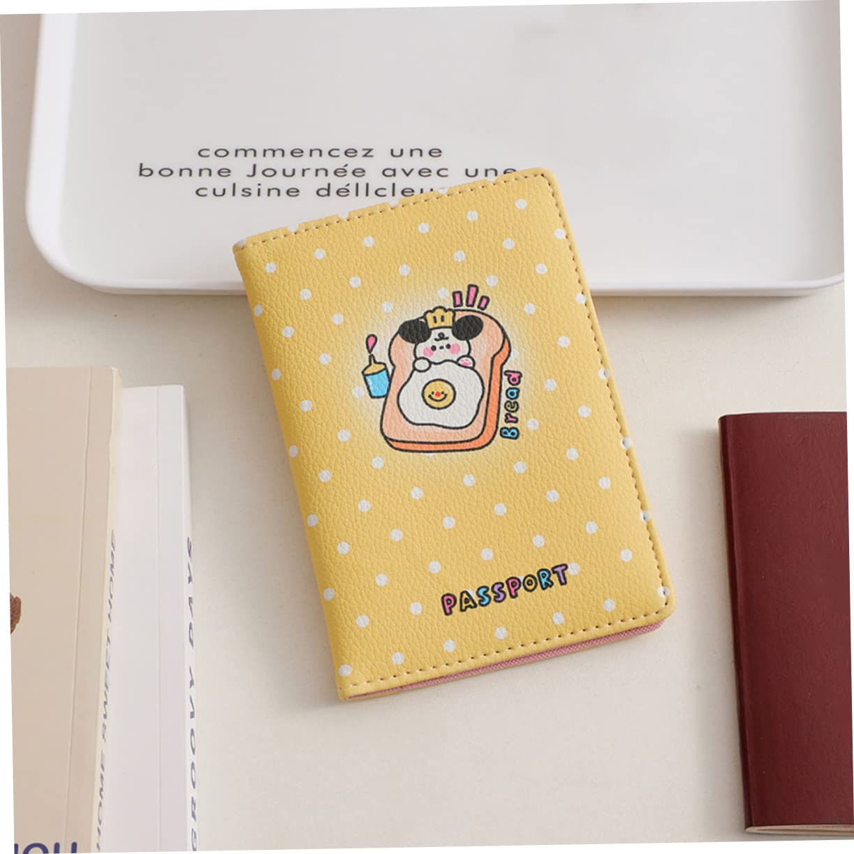 MAGICLULU 5piezas Portafolios De Pasaporte Cartoon Múltiples Compartimentos Protector De Tarjetas y Documentos para Viajes Diseño Simple y Ligero para Estudiantes y Viajeros