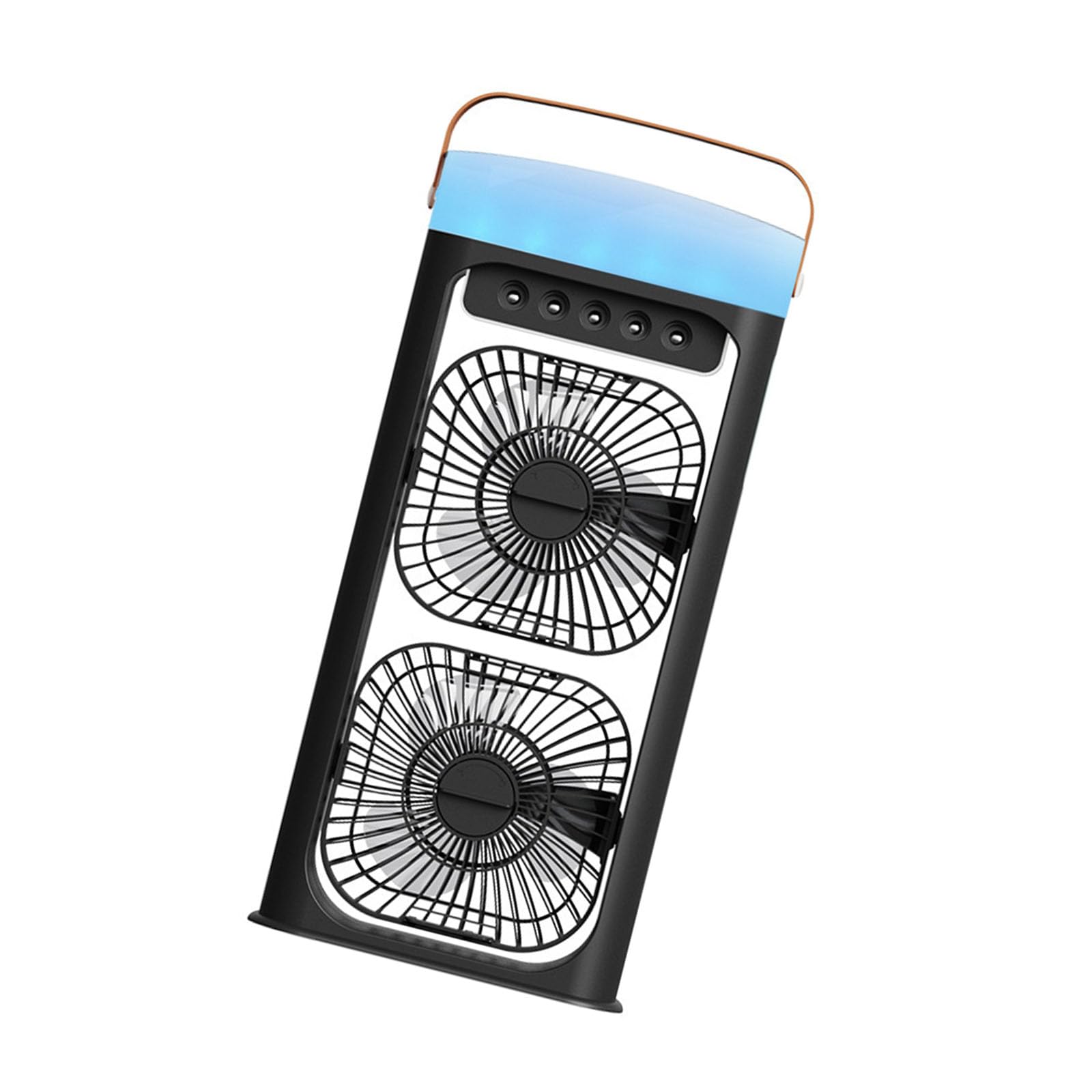 TAZIZI Multi Functional Evaporative with 3000mAh Built in and Touch Control Panel Clock Function Fan