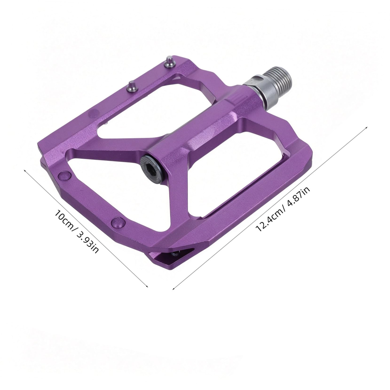 INOOMP Plattformpedale Für Mountainbikes rutschfeste Universalpedale Mit Dreilagiger Dichtung Lila