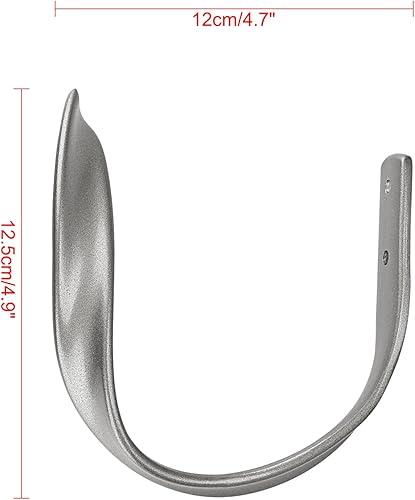 Miniatura 3 de Sumnacon 2 soportes de cortina de aleación de aluminio, alzapaños decorativos para cortinas montados en la pared con tornillos, soportes resistentes