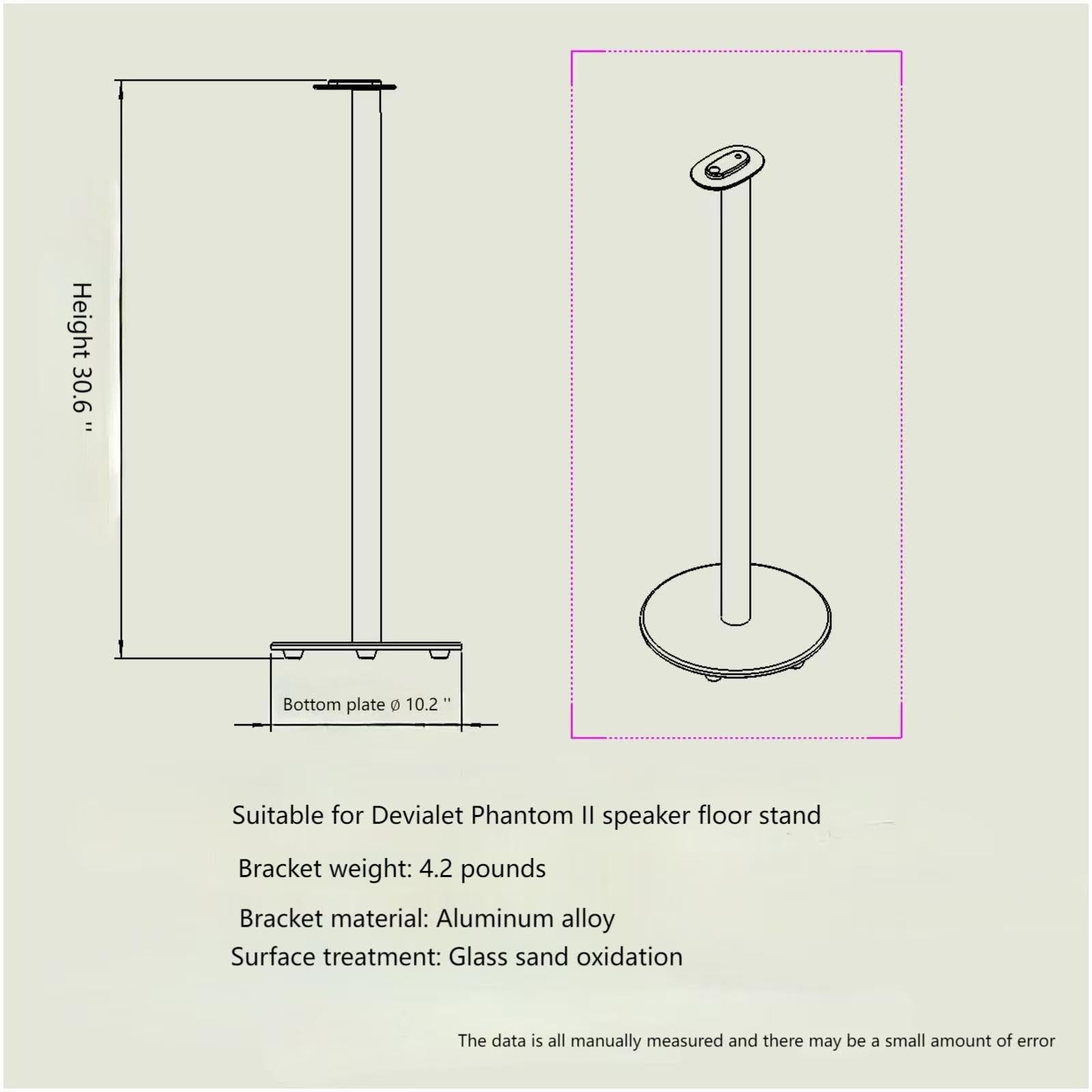 Amazon.com: ZGOUO Speaker Stand Compatible with DEVIALET Phantom