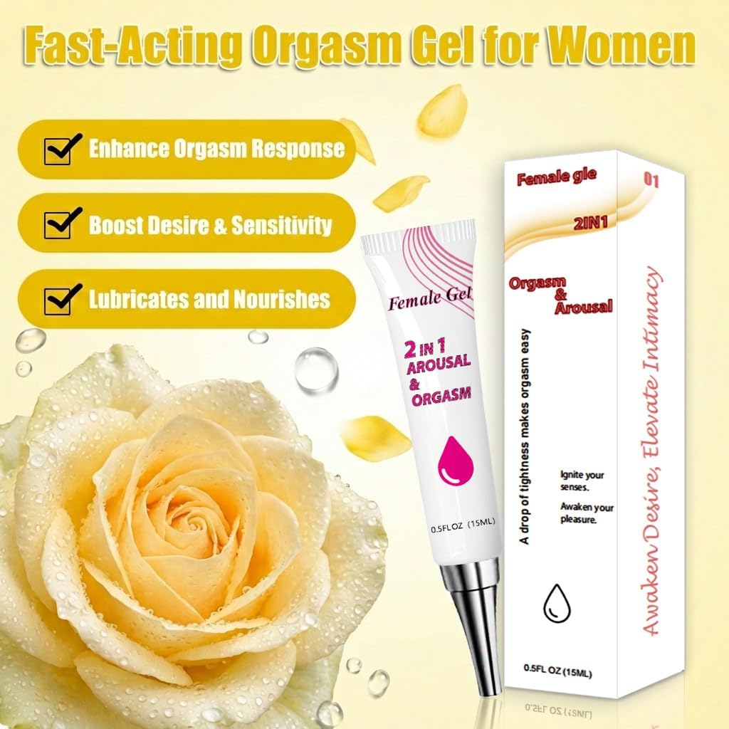 Female Gel 2-in-1 Intimate Wellness Formula, Water-Based Comfort Gel with Botanical Extracts, Enhancement & Support for Women, 0.5 fl oz