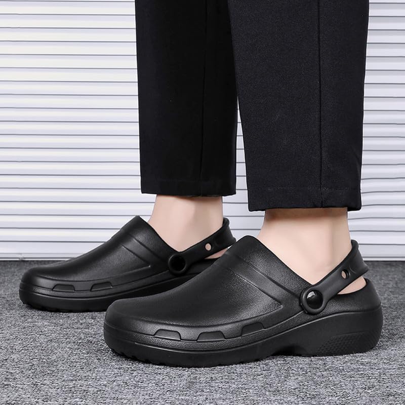 Men's Clogs Comfortable Mules Sandals Adult Slip On Garden Shoes Summer Water Beach Shoes Casual Slippers Lightweight Breathable Cushioned Support - Image 4