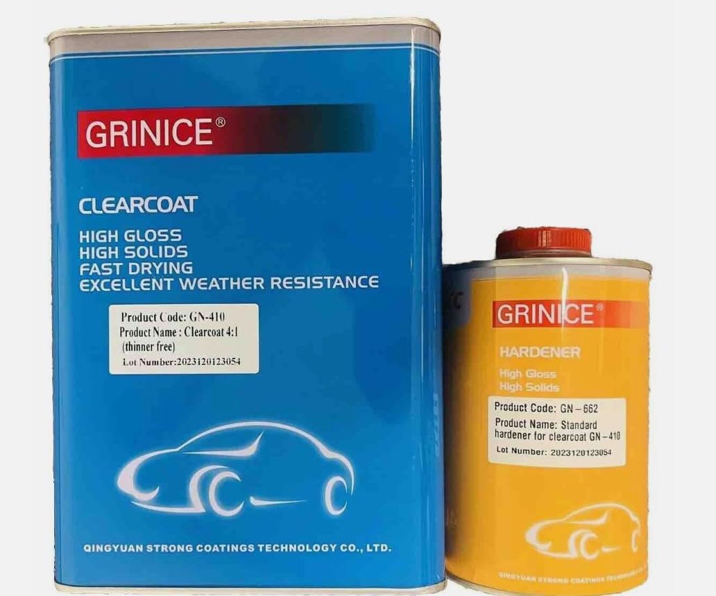 HIGH GLOSS HIGH SOLIDS CLEARCOAT (4:1) GALLON KIT WITH STANDARD HARDENER