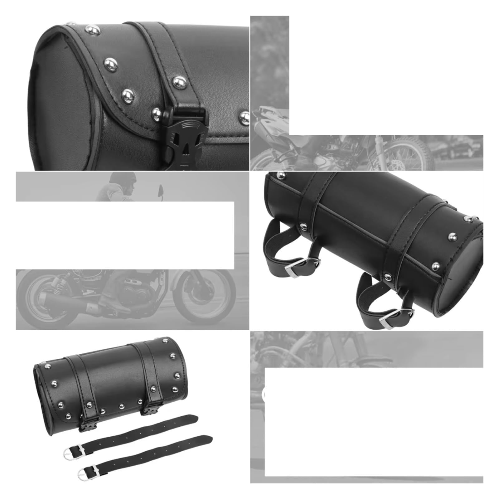 Compatibile Con Suzuki 1 Pz Forcella Moto PU Custodia Per Viaggio Borse Attrezzi Impermeabili Borsa Sella Parti Sacchetto Stoccaggio Dei Bagagli Sacche Moto