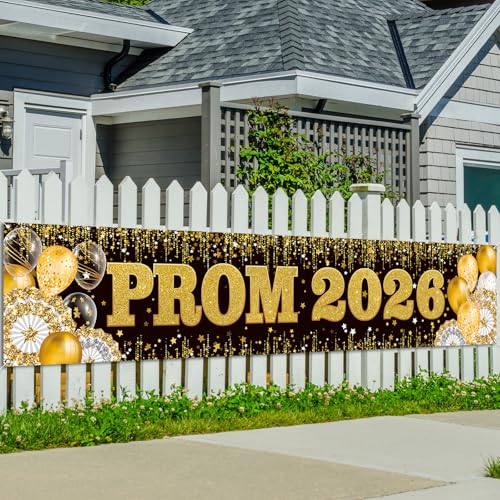 Prom Graduation Banner for Fence Congratulate Congrats...