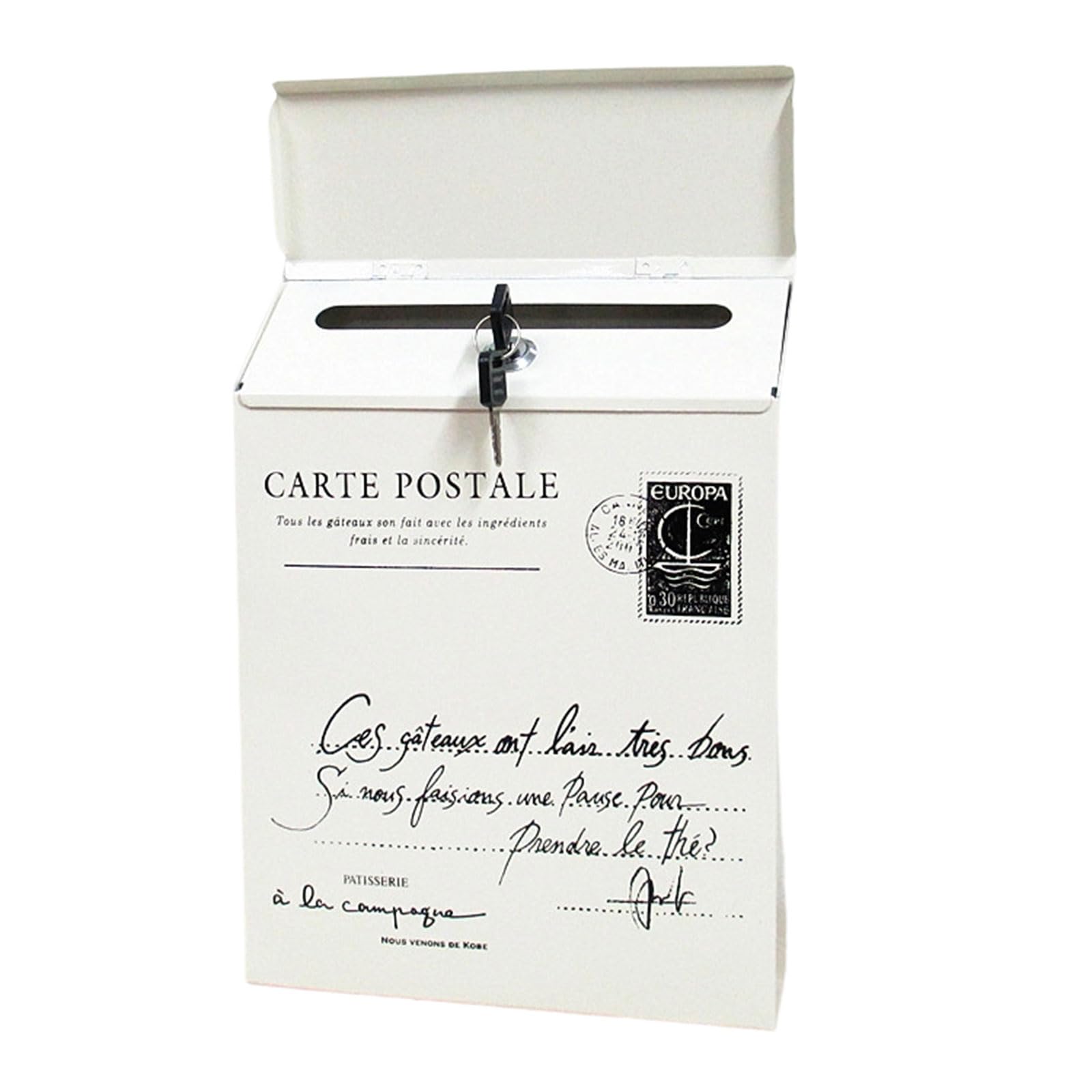 Boîte aux lettres créative en fer pour décoration de jardin vintage