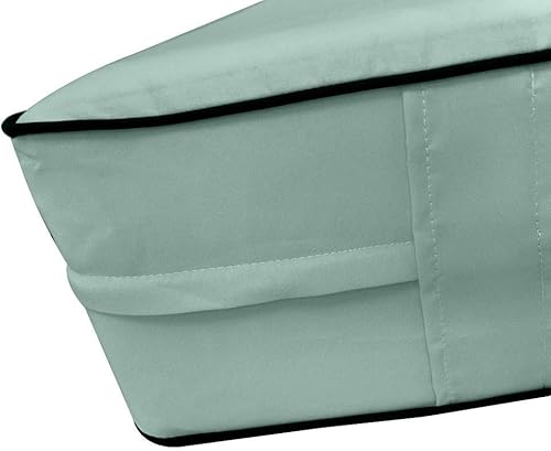 Miniatura 7 de * Solo funda*-Estilo 6 fundas de almohada para colchón de sofá cama para exteriores, ribete de tubería de contraste, tamaño individual XL - AD002