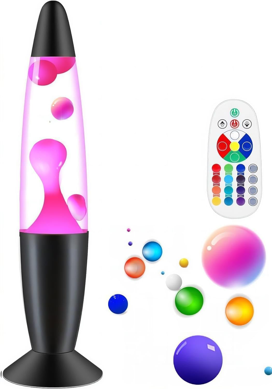 Mindiverse Color Changing LED Smart Magma Liquid Motion Lamp Light with Remote Home Decor Table Lamp for Living Room Bedroom, Office, Birthday Holiday Gifts for Kids Adults Women Men