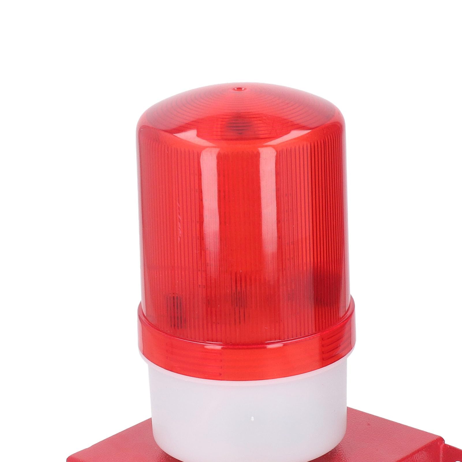 Ejoyous Alarma de Sirena Industrial, Sonido de 115 DB y Luz Estroboscópica, Sirena de Advertencia de Emergencia para Exteriores IP65 a Prueba de Agua para Sitios de Construcción, (DC12V)