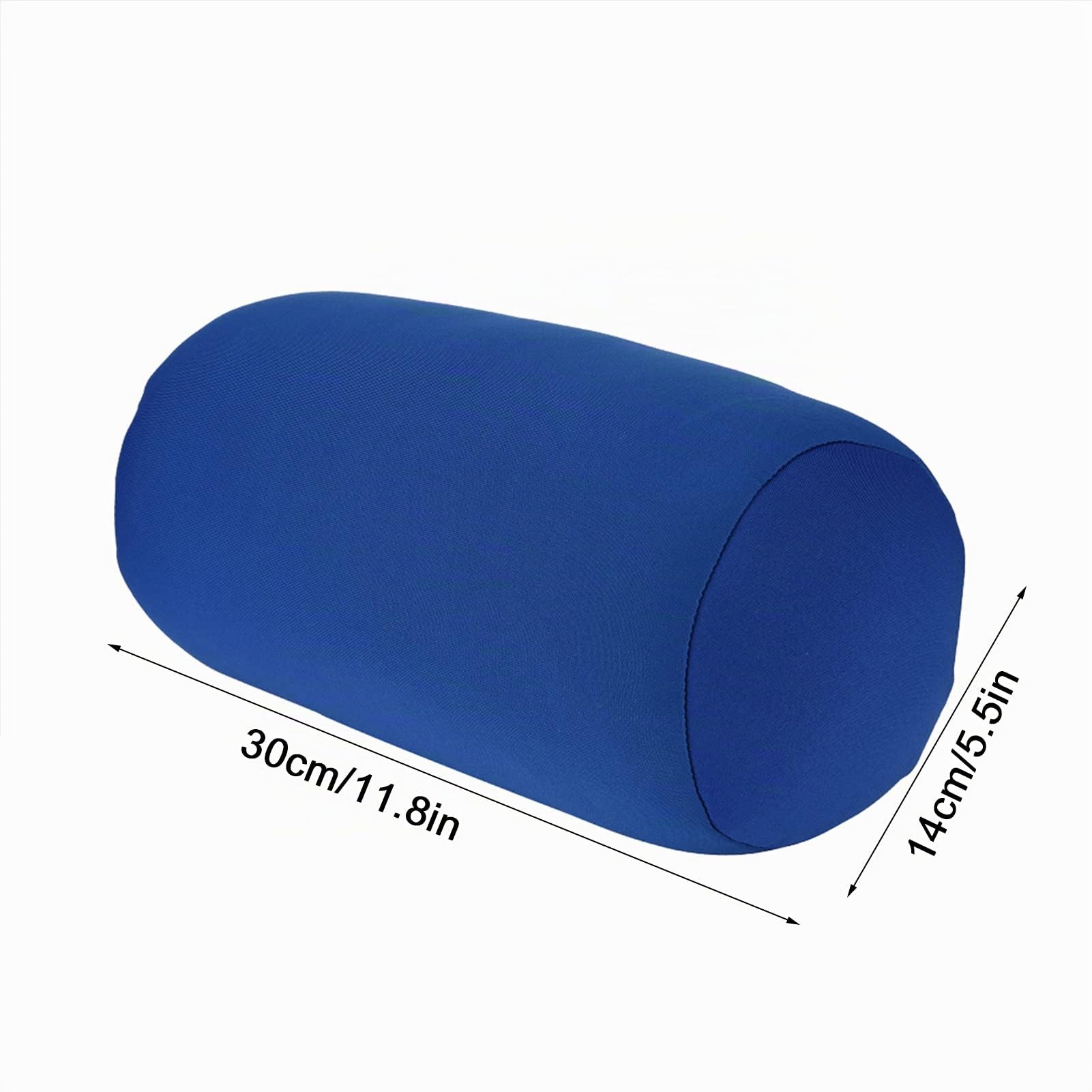 Cuscino a Tubo con Rinforzo in Microsfere, Rotolo Cervicale Rotondo Mini Cuscino per Schienale in Microsfere, Cuscino per la Testa Posteriore, Cuscino per Cuffia Antistress