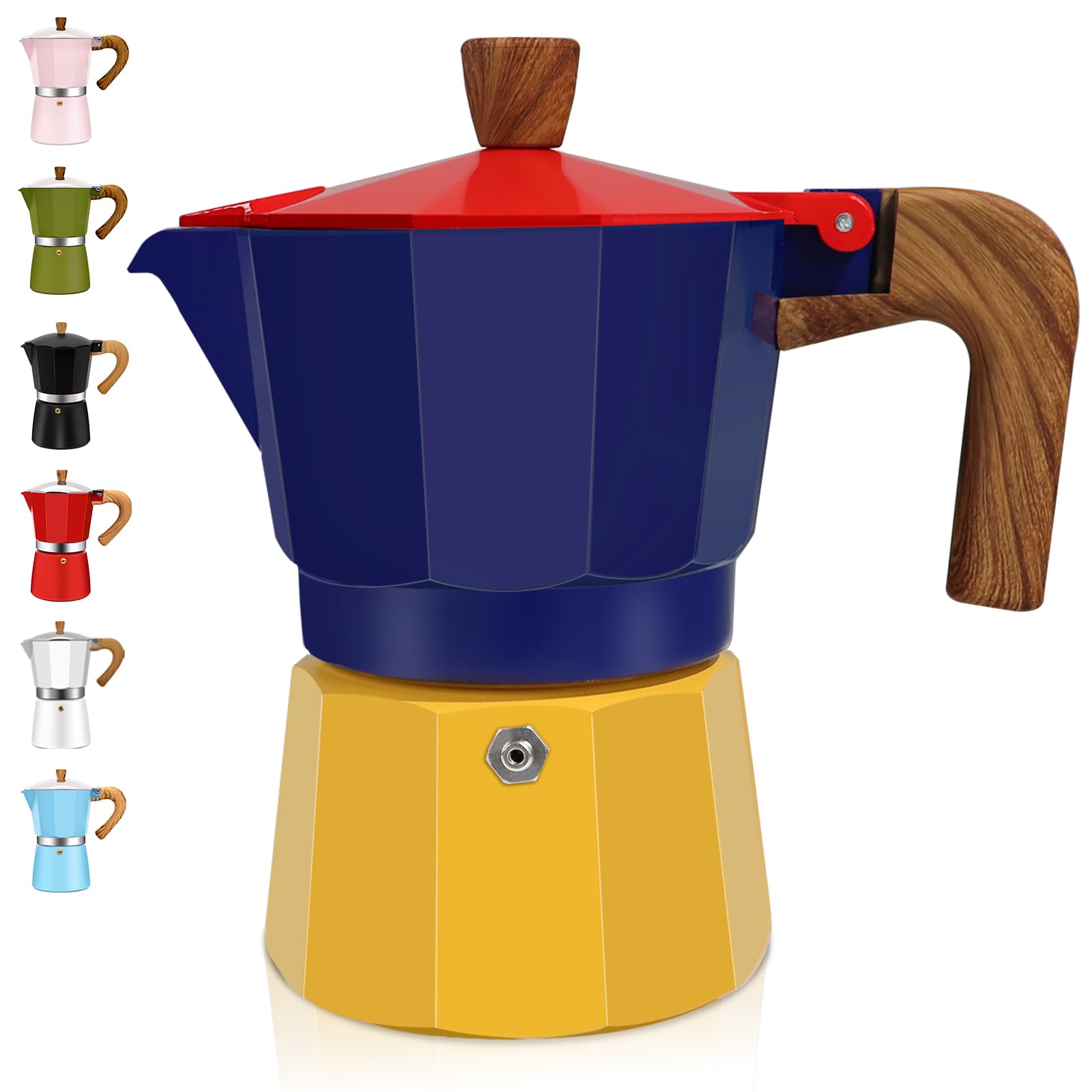 DITOSH 9 Cup Aluminum Espresso Stovetop Moka Pot Express Coffee Maker Percolator Italian Classic Mocha Coffee Machine for Italian and Cuban Cafe Brewing for Home & Camping 450ml 15oz