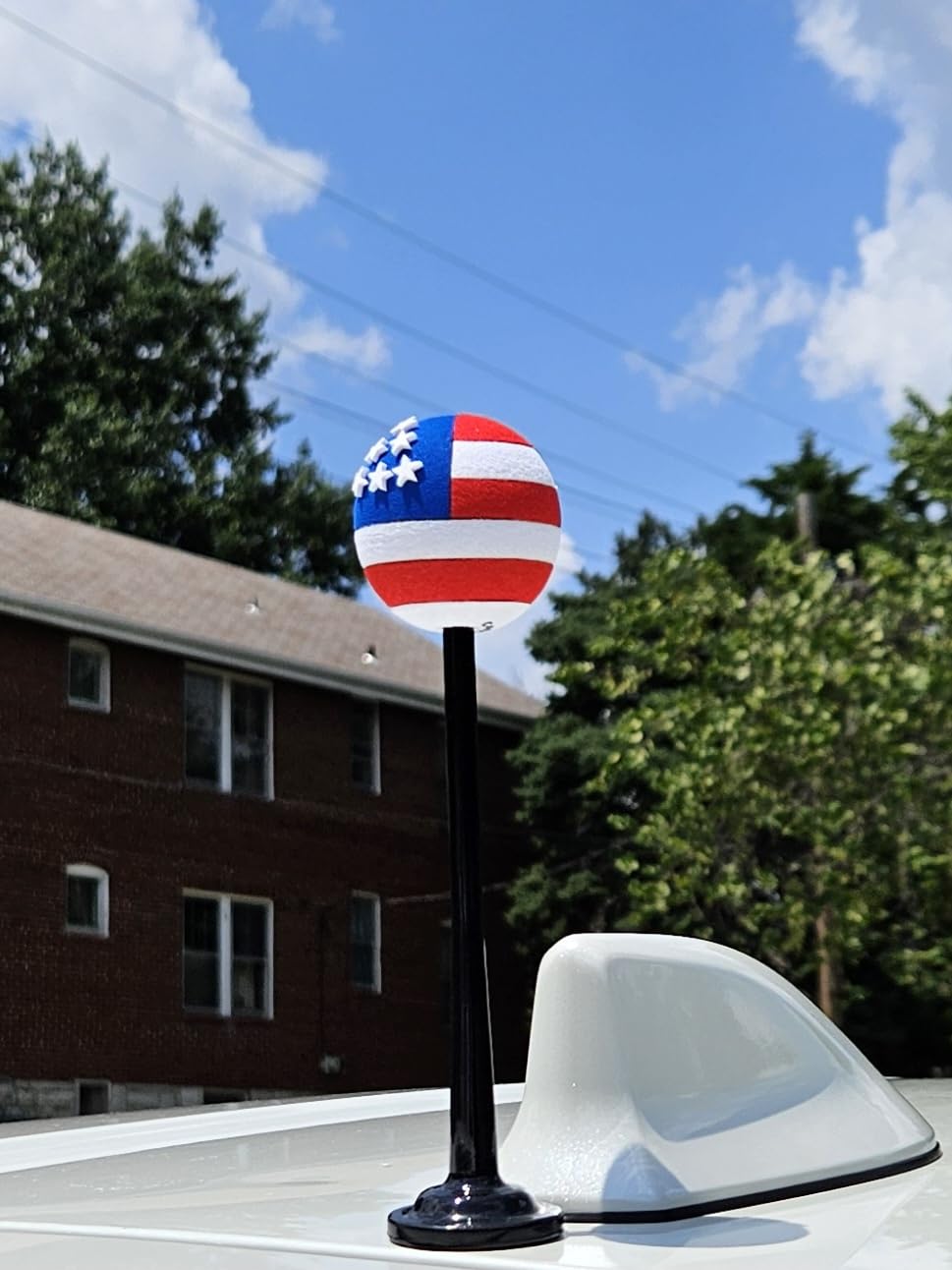 Coolballs USA Patriotic American Magnetic Car, Truck, SUV Roof Flag Ball/Car Topper Auto Accessory (Car Magnet Buddy)
