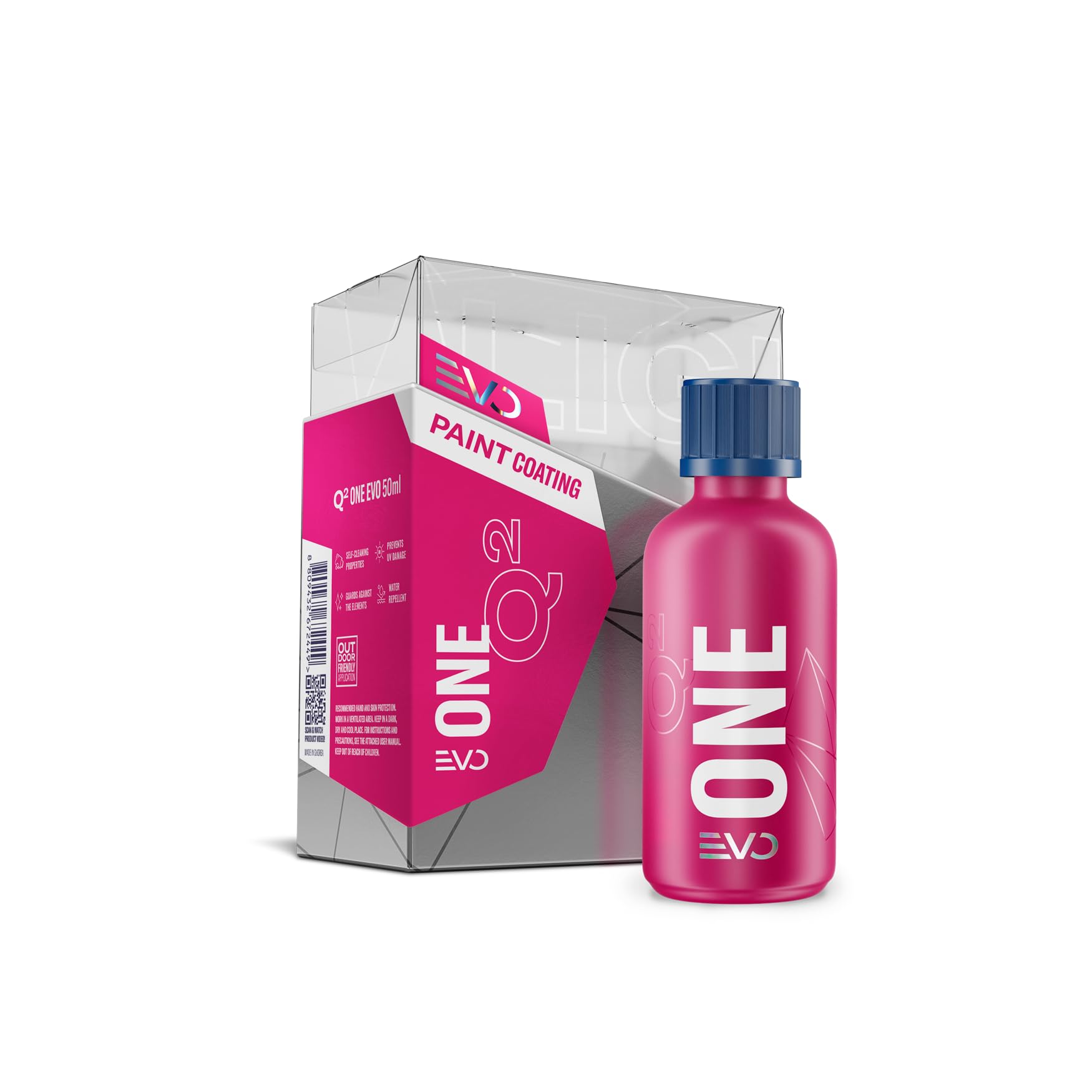 One EVO Light Box ceramic coating auto paint protection hydrophobic deep gloss finish scratch resistant DIY car detail sealant dark paint safe long lasting durability easy apply swirl free shine