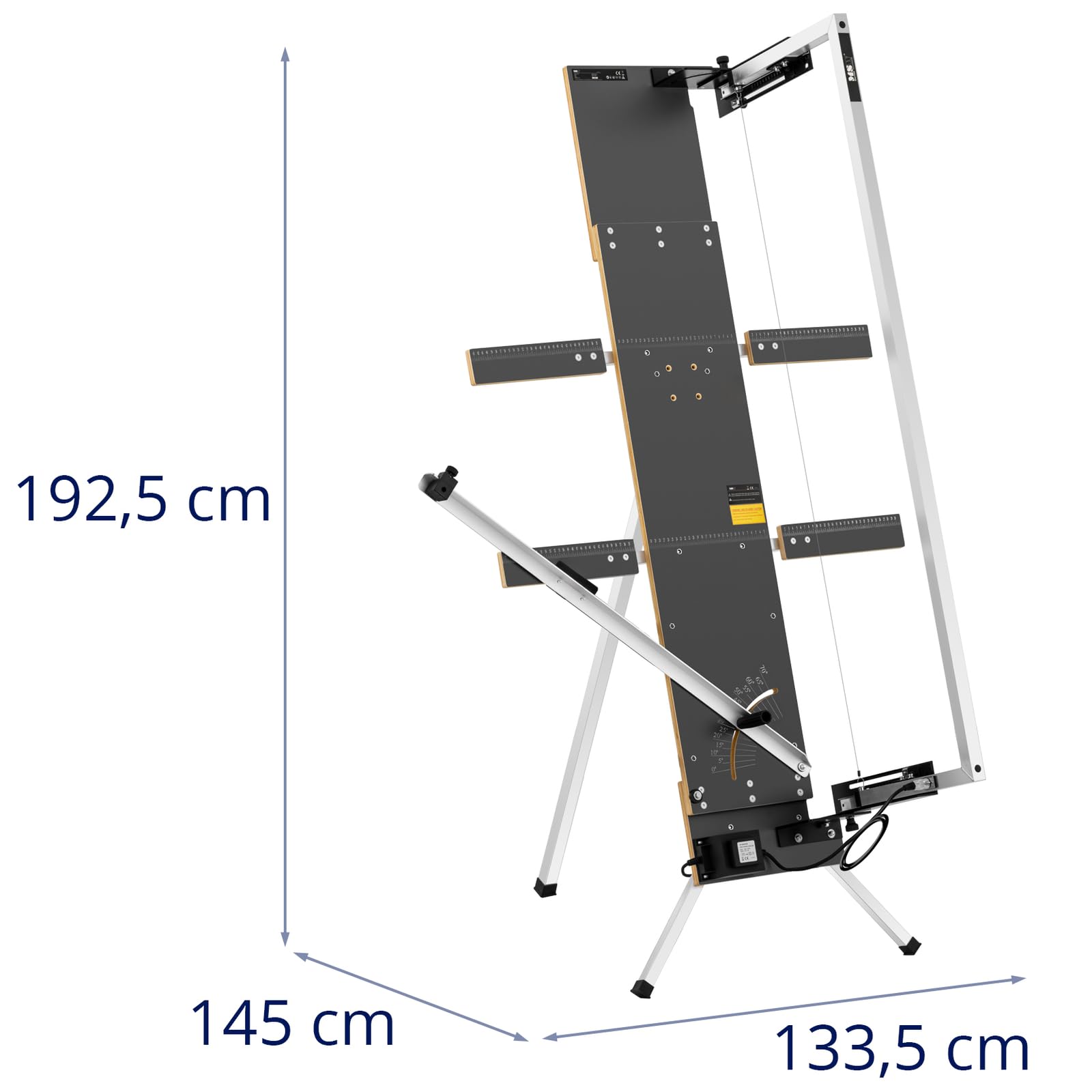 MSW nóż do styropianu ze stojakiem 200 W 1300 mm / 350 mm w zestawie drut do cięcia styropianu styropianu piła termiczna