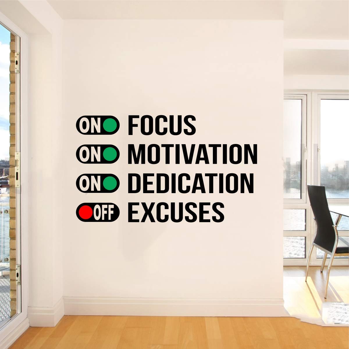 INKFENCE 100 cm Wall Decal Sticker Multicolor Motivational Quotes Decorative Wall Sticker Self Adhesive Sticker (Pack of 1)