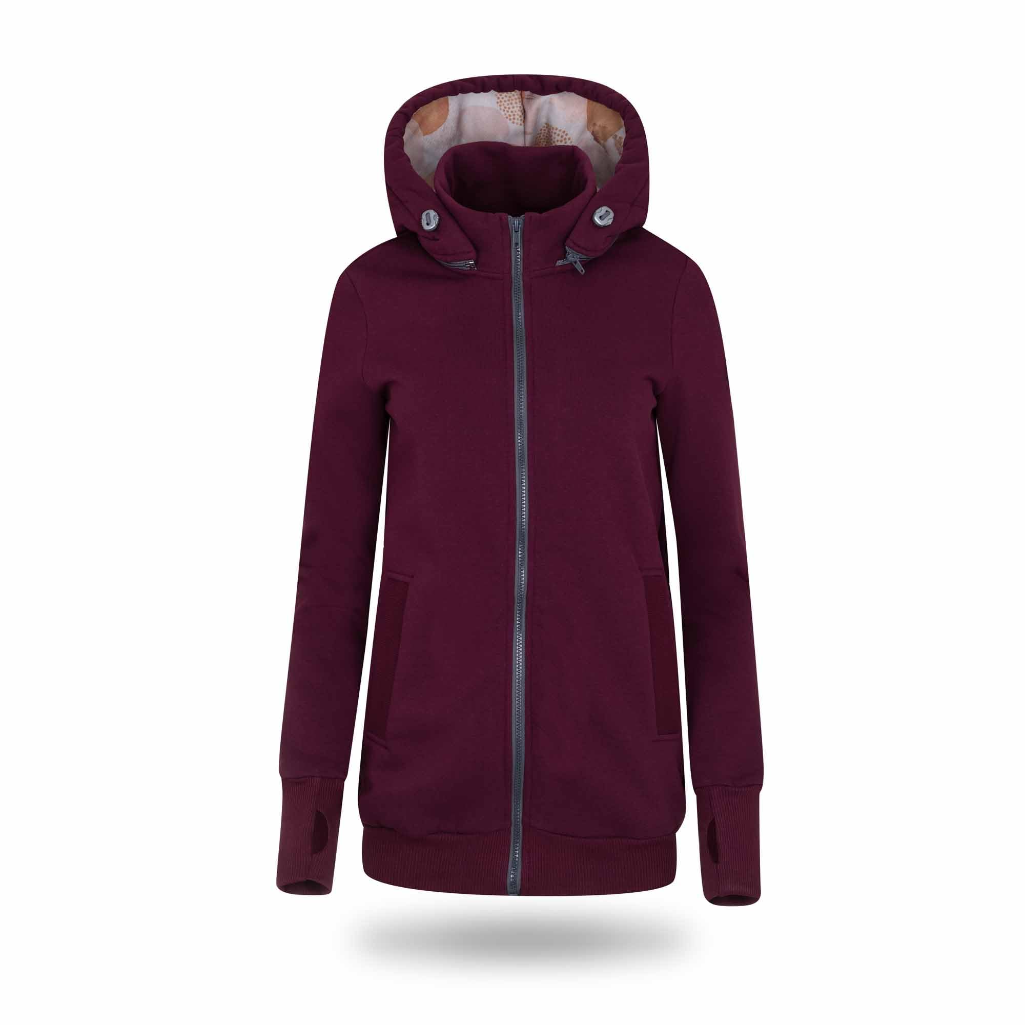 fun2bemum Pola 4in1 Baby Tragejacke für Mama Känguru Kapuze VORNE/HINTEN